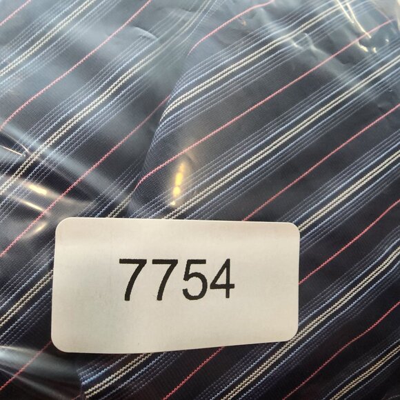 Mens Blue Pink Striped PGA Tour Golf Polo Shirt 1/4 Button Short Sleeve Size XXL - Picture 8 of 8